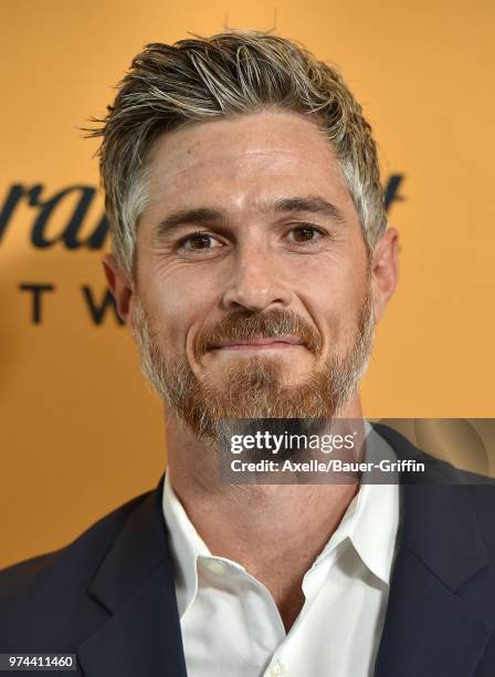 Actor Dave Annable arrives at the premiere of Paramount Pictures' 'Yellowstone' at Paramount Studios on June 11, 2018 in Hollywood, California.