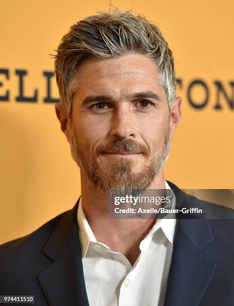 Actor Dave Annable arrives at the premiere of Paramount Pictures' 'Yellowstone' at Paramount Studios on June 11, 2018 in Hollywood, California.