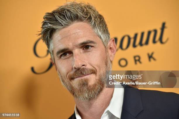 Actor Dave Annable arrives at the premiere of Paramount Pictures' 'Yellowstone' at Paramount Studios on June 11, 2018 in Hollywood, California.