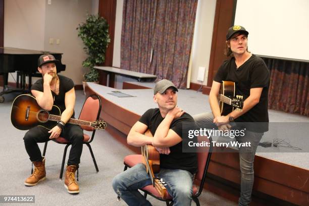 Singer-songwriter Kip Moore, Producer Ross Copperman and songwriter Jon Nite join ACM Lifting Lives campers during ACM Lifting Lives Music Camp...