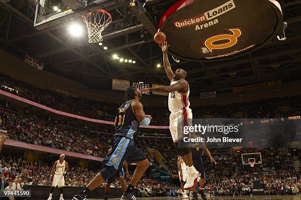 Cleveland Cavaliers Shaquille O'Neal in action vs Denver Nuggets. Cleveland, OH 2/18/2010 CREDIT: John Biever