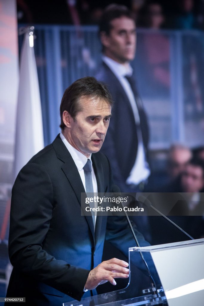 Julen Lopetegui Press Conference At Santiago Bernabeu Stadium