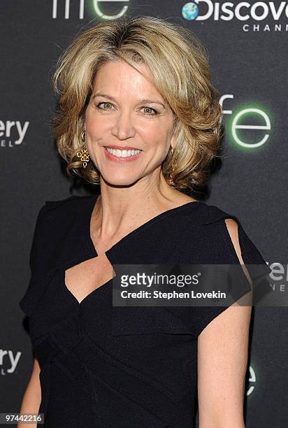 Personality Paula Zahn attends the premiere of Discovery Channel's "Life" at Alice Tully Hall, Lincoln Center on March 4, 2010 in New York City.