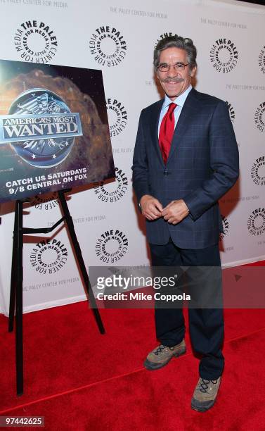 Journalist Geraldo Rivera attends "America's Most Wanted" event at The Paley Center for Media on March 4, 2010 in New York City.