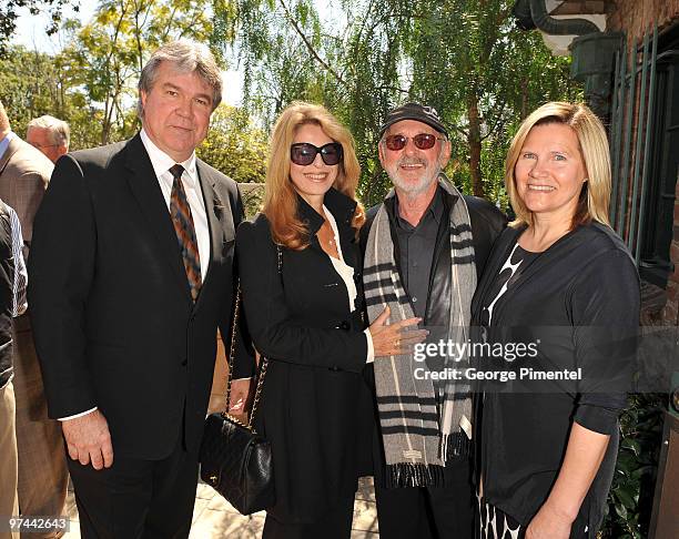 Consul General Consul General David Fransen , Lynn St. David, Norman Jewison and Barbara Fransen at the Canadian Consulate's Oscar Luncheon on March...