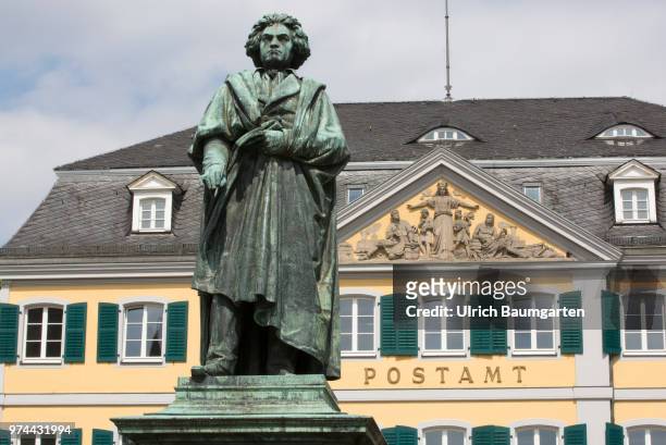 Bonn at the Rhine river, the former federal capital and since the move of the federal government to Berlin, federal city. The Beethoven monument in...