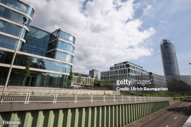 Bonn at the Rhine river, the former federal capital and since the move of the federal government to Berlin, federal city. Modern office complex with...