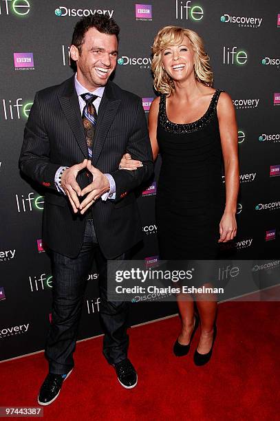 "Dancing with the Stars" Tony Dovolani and Kate Gosselin attend the premiere of "Life" at Alice Tully Hall, Lincoln Center on March 4, 2010 in New...