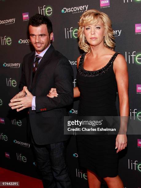 "Dancing with the Stars" Tony Dovolani and Kate Gosselin attend the premiere of "Life" at Alice Tully Hall, Lincoln Center on March 4, 2010 in New...