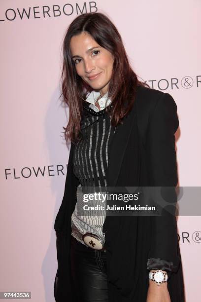 Astrid Munoz attends the Flower Bomb 5th anniversary at Hotel Meurice on March 4, 2010 in Paris, France.