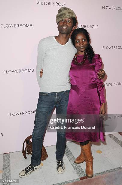 Keziah Jones attends the Victor & Rolf 'Flower Bomb' 5th Anniversary during Paris Fashion Week at Hotel Meurice on March 4, 2010 in Paris, France.