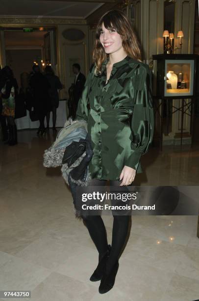 Lou Doillon attends the Victor & Rolf 'Flower Bomb' 5th Anniversary during Paris Fashion Week at Hotel Meurice on March 4, 2010 in Paris, France.