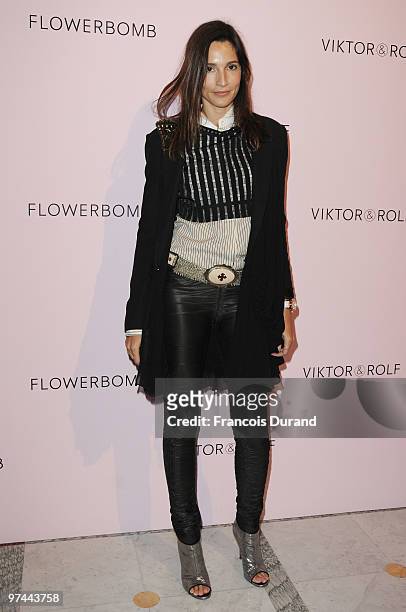 Astrid Munoz attends the Victor & Rolf 'Flower Bomb' 5th Anniversary during Paris Fashion Week at Hotel Meurice on March 4, 2010 in Paris, France.
