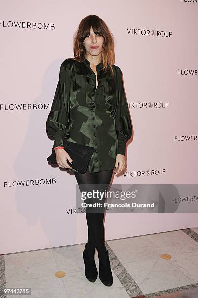 Lou Doillon attends the Victor & Rolf 'Flower Bomb' 5th Anniversary during Paris Fashion Week at Hotel Meurice on March 4, 2010 in Paris, France.
