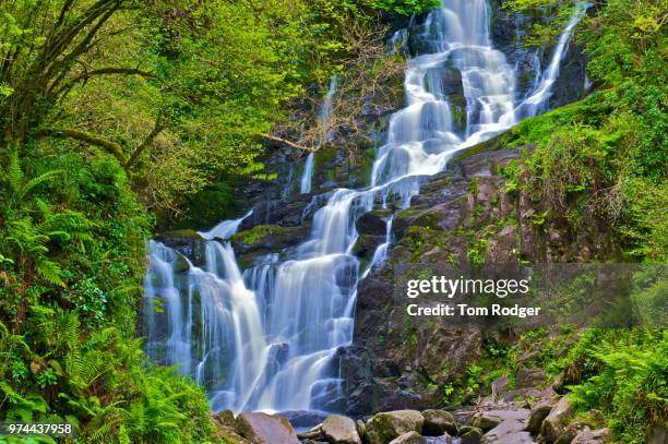 torc waterfall 2 - torc waterfall stock pictures, royalty-free photos & images