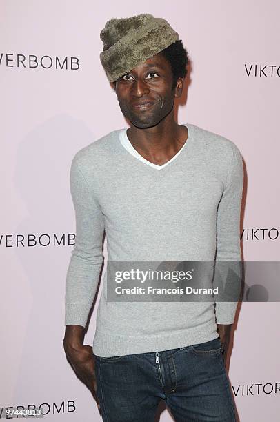 Keziah Jones attends the Victor & Rolf 'Flower Bomb' 5th Anniversary during Paris Fashion Week at Hotel Meurice on March 4, 2010 in Paris, France.