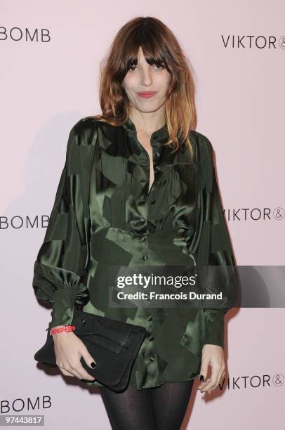 Lou Doillon attends the Victor & Rolf 'Flower Bomb' 5th Anniversary during Paris Fashion Week at Hotel Meurice on March 4, 2010 in Paris, France.