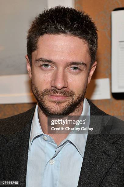 Actor Topher Grace attends Art of Elysium's "Pieces Of Heaven" presented by Vanity Fair and BMW held at Palihouse Holloway on March 4, 2010 in Los...