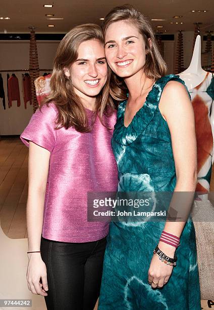 Ashley Bush and Lauren Bush promote the Lauren Pierce Atelier collection at Barneys New York on March 4, 2010 in New York City.