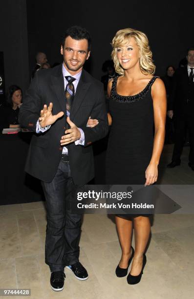 Personality Kate Gosselin and Tony Dovolani attend the premiere of "Life" at Alice Tully Hall, Lincoln Center on March 4, 2010 in New York City.