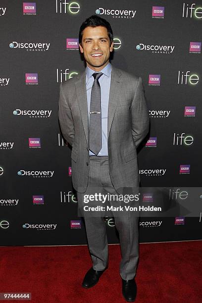 Actor Mark Consuelos attends the premiere of "Life" at Alice Tully Hall, Lincoln Center on March 4, 2010 in New York City.