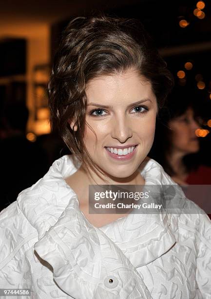 Actress Anna Kendrick attends Art of Elysium's "Pieces Of Heaven" presented by Vanity Fair and BMW held at Palihouse Holloway on March 4, 2010 in Los...