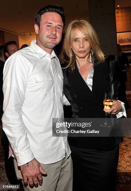 Actor David Arquette and actress Rosanna Arquette attend Art of Elysium's "Pieces Of Heaven" presented by Vanity Fair and BMW held at Palihouse...