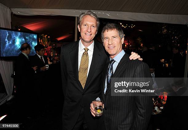 Producer Chris McGurk and CEO of Lionsgate Jon Feltheimer attend The Hollywood Reporter's Nominees' Night Prelude to Oscar presented by Bing and MSN...