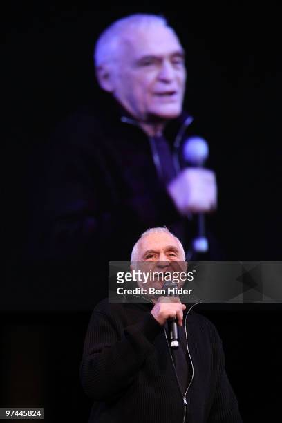 Poet John Giorno performs at Thank You Tibet! at the Cathedral of St. John the Divine on March 4, 2010 in New York City.
