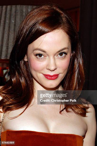 Actress Rose McGowan attends Art of Elysium's "Pieces Of Heaven" presented by Vanity Fair and BMW held at Palihouse Holloway on March 4, 2010 in Los...