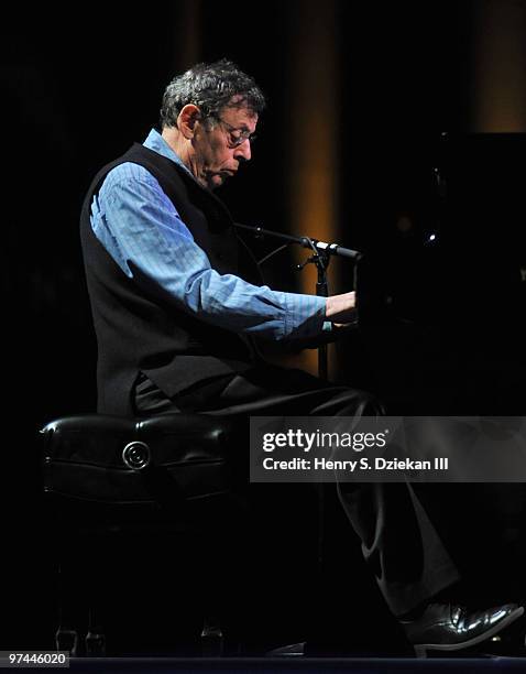 Musician Philip Glass attends Thank You Tibet! at the Cathedral of St. John the Divine on March 4, 2010 in New York City.