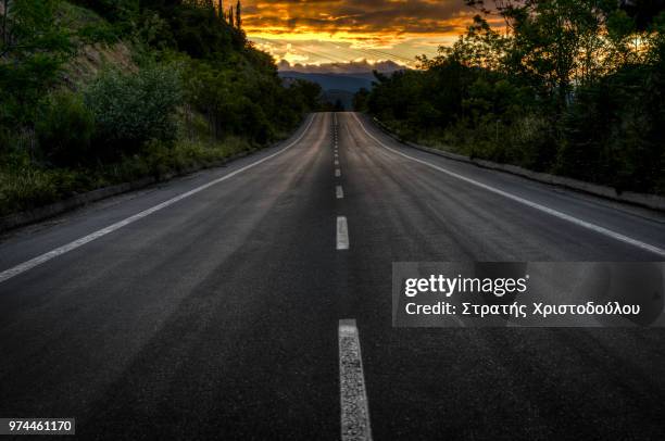 véroia,greece - road marking stock pictures, royalty-free photos & images