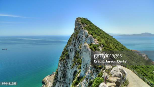 the rock of gibraltar - gibraltar stock pictures, royalty-free photos & images