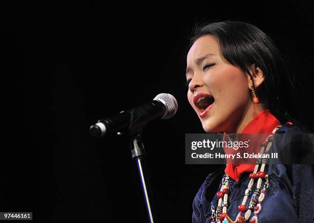 Musician Tenzin Kunsel attends Thank You Tibet! at the Cathedral of St. John the Divine on March 4, 2010 in New York City.