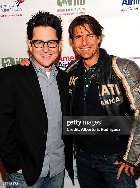 Director/producer/writer J.J. Abrams and actor Tom Cruise pose during the 5th Annual 'Oscar Wilde: Honoring The Irish In Film' held at the Wilshire...