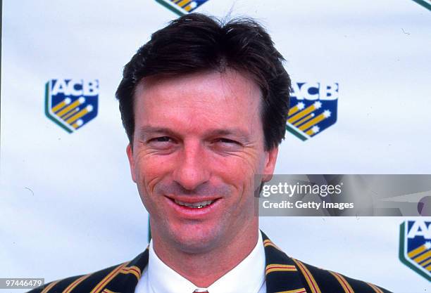 Portrait of Steve Waugh of Australia.