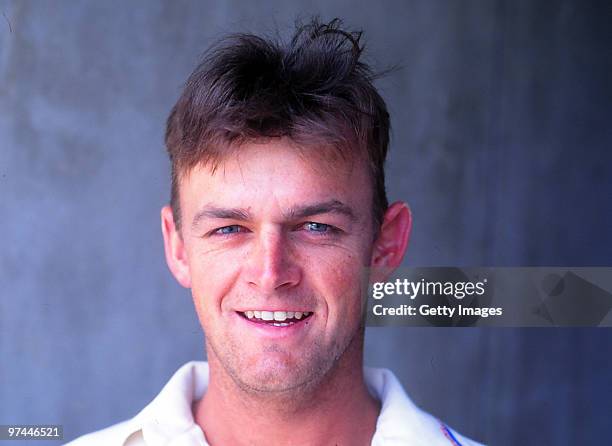 Portrait of Adam Gilchrist of Australia.