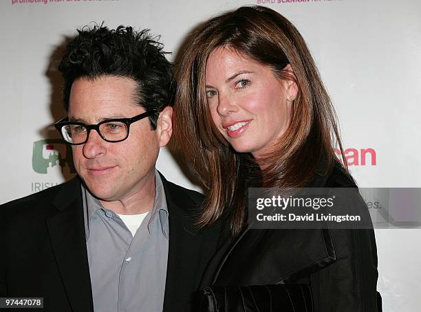 Director J.J. Abrams and wife Katie McGrath attend the 5th Annual Oscar Wilde: Honoring The Irish In Film Awards at The Wilshire Ebell Theatre on...