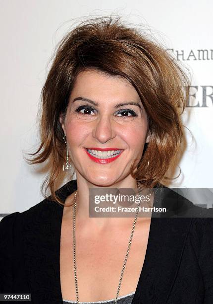 Actress Nia Vardalos arrives at the 3rd Annual Women In Film Pre-Oscar Party at a private residence in Bel Air on March 4, 2010 in Los Angeles,...