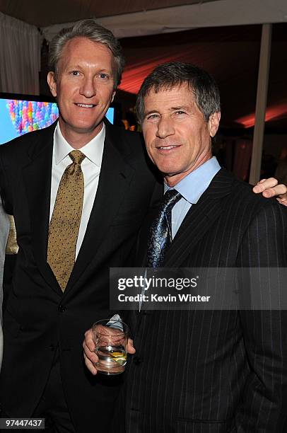 Producer Chris McGurk and CEO of Lionsgate Jon Feltheimer attend The Hollywood Reporter's Nominees' Night Prelude to Oscar presented by Bing and MSN...