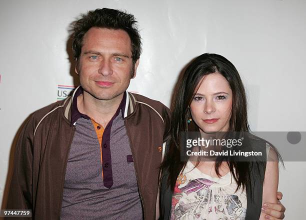 Actor Stephen Lord and wife actress Elaine Cassidy attend the 5th Annual Oscar Wilde: Honoring The Irish In Film Awards at The Wilshire Ebell Theatre...