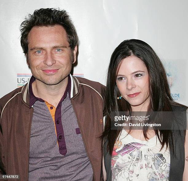 Actor Stephen Lord and wife actress Elaine Cassidy attend the 5th Annual Oscar Wilde: Honoring The Irish In Film Awards at The Wilshire Ebell Theatre...