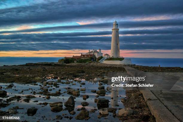 st marys lighthouse - the laslett cru kafe host cocktails in support of st marys childrens fund stockfoto's en -beelden