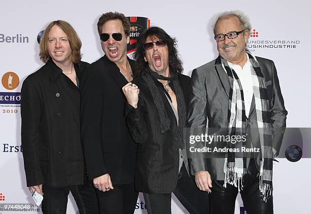 The band Foreigner arrive at the Echo award 2010 at Messe Berlin on March 4, 2010 in Berlin, Germany.
