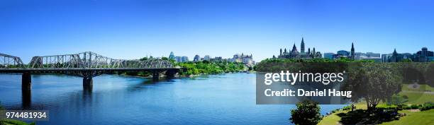 a panoramic view of ottawa: canada's national capital - gatineau stock pictures, royalty-free photos & images