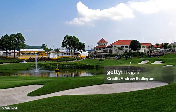 General view of the 14th green during the the second round of the Maybank Malaysian Open at the Kuala Lumpur Golf and Country Club on March 5, 2010...