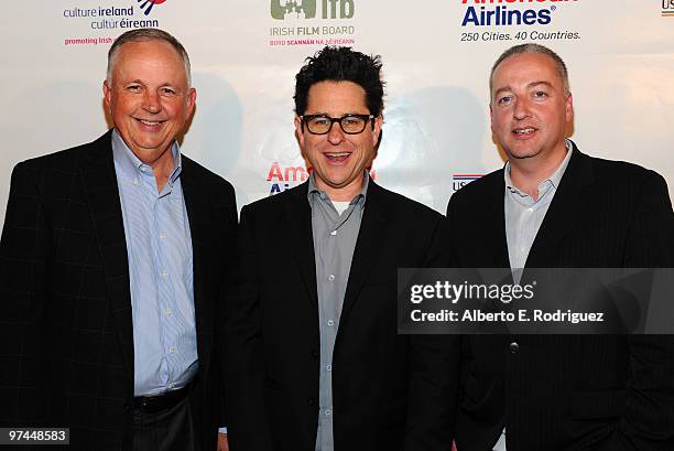 Former Disney Studios chairman Dick Cook, director/producer/writer J.J. Abrams and Cinematographer Seamus McGarvey attend the 5th Annual 'Oscar...