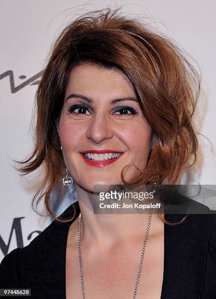 Actress Nia Vardalos arrives at the 3rd Annual Women In Film Pre-Oscar Party at a private residence on March 4, 2010 in Los Angeles, California.