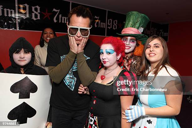 Mark Hoppus and Fans at the 98.7 IMAX¨ 3D screening of DisneyÕs "Alice in Wonderland" Thursday night, March 04, 2010 at the AMC Citywalk IMAX Theatre...