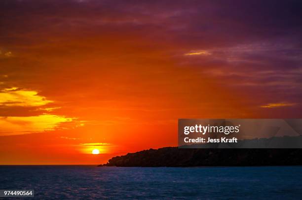 punta gallinas sunset - gallinas stock pictures, royalty-free photos & images